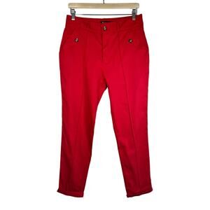 Flamingo Red Skinny Trouser Pants Size Large